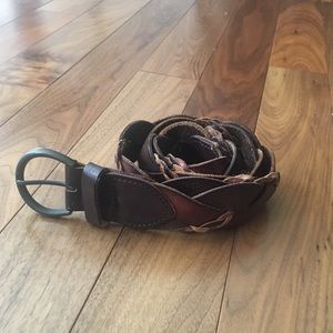 Hollister Braided Leather Belt *Genuine Leather*